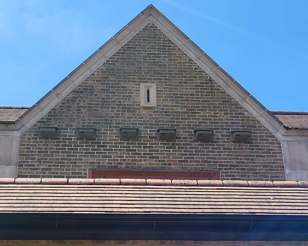 Picture of swift nest boxes on the SA Law building