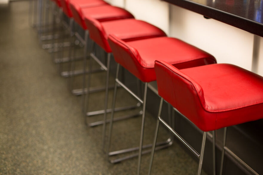 Red stools 