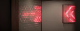 SA Law Red arrow neon light image