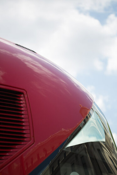 Red bus crop
