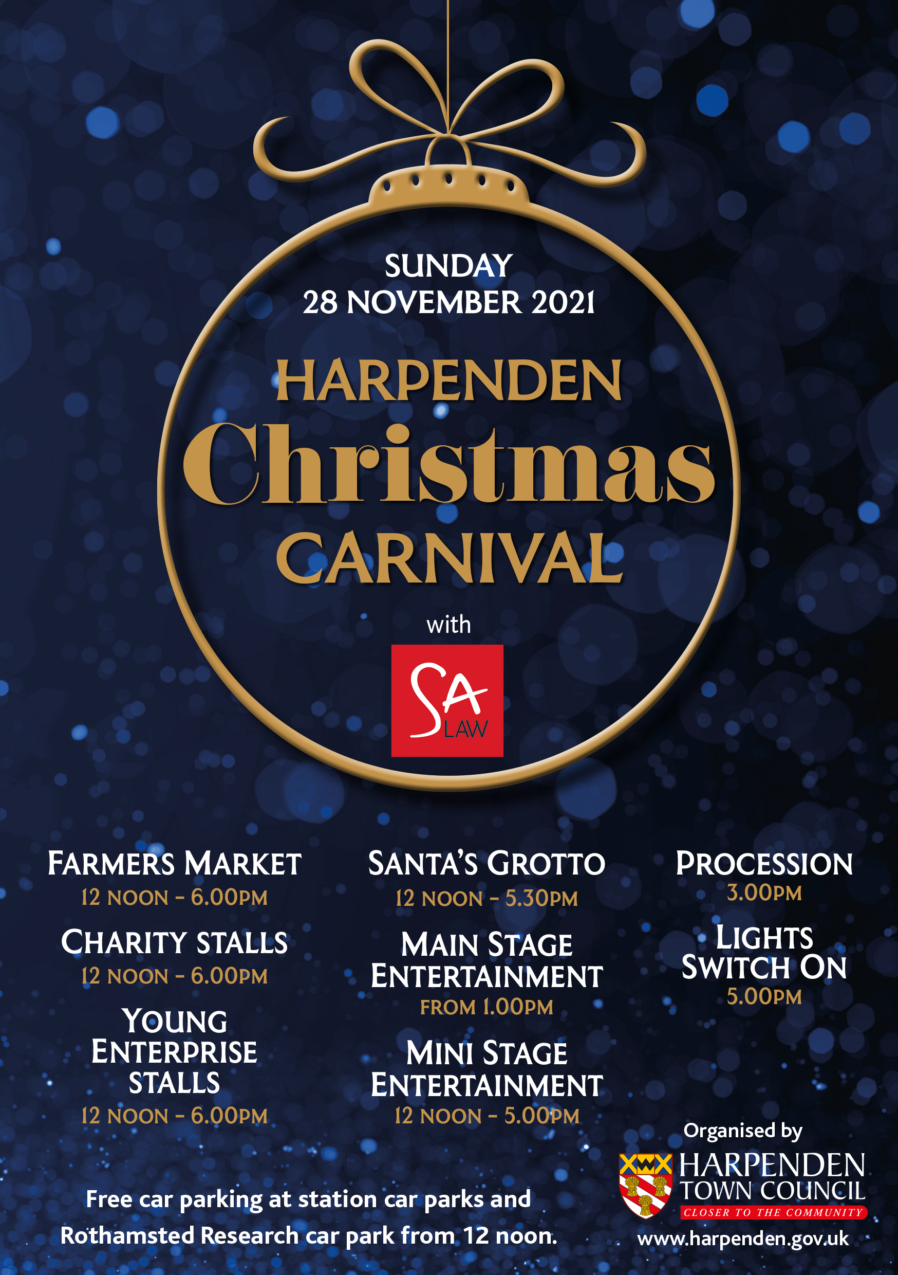 Harpenden Town Council Christmas Carnival  - 28 November 2021